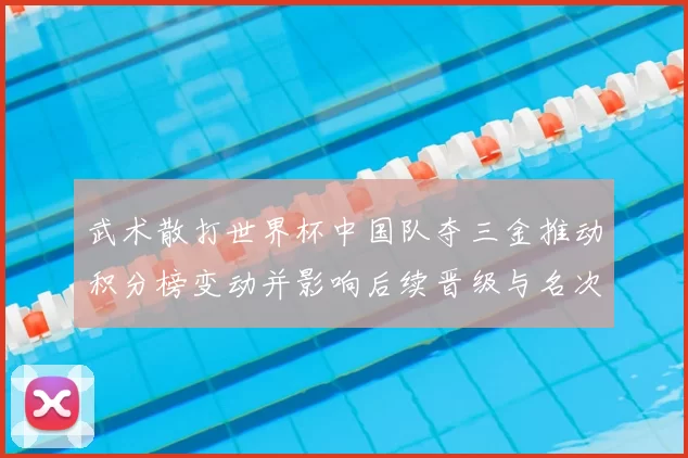 武术散打世界杯中国队夺三金推动积分榜变动并影响后续晋级与名次