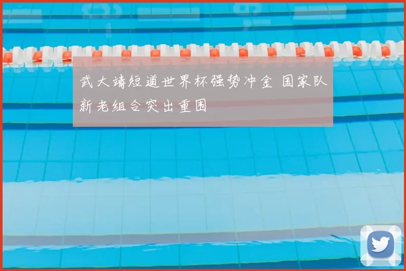 武大靖短道世界杯强势冲金 国家队新老组合突出重围